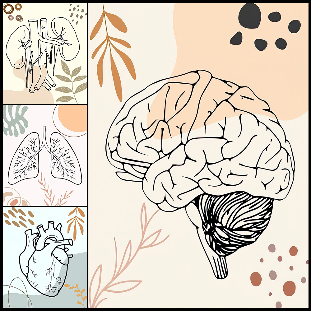 Science Nursery - Menschliche Anatomie Wissenschaft Gehirn Kindergarten Biologie