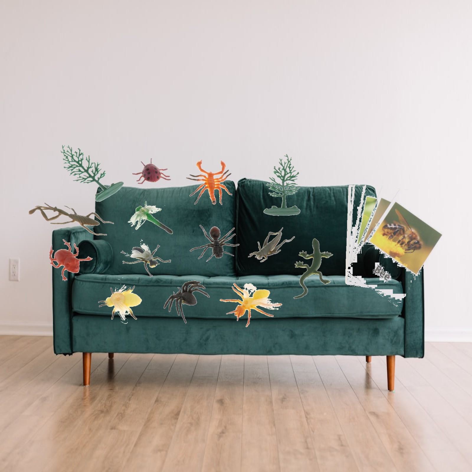 Science Nature - Montessori Tierfiguren mit Lernkarten Montessori-Materialien als