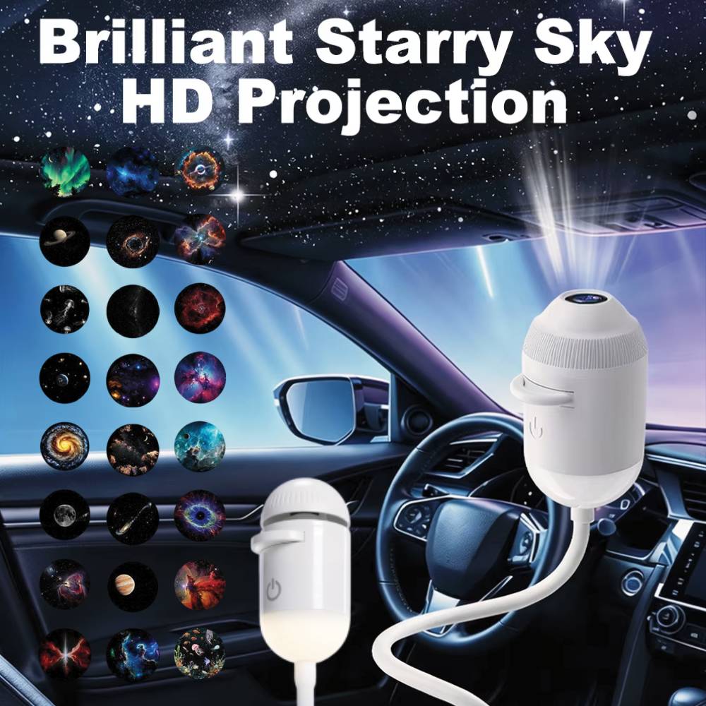 Planetarium Projector Home - USB Mini Galaxie-Sternprojektor mit Mehrfach-Projektionsfolien Sternenhimmel-Atmosphäre