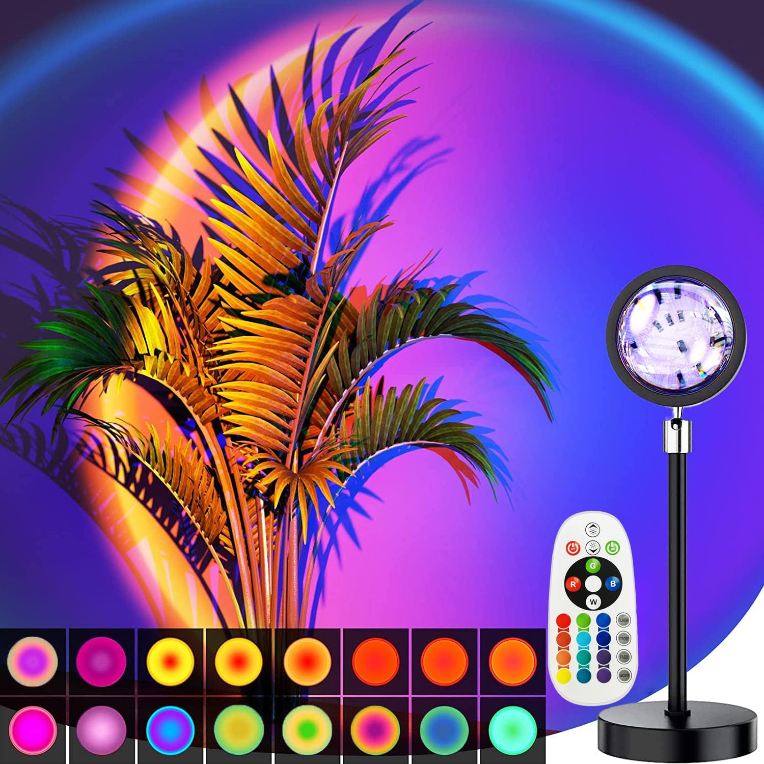 Planetarium Projector Home - Intelligente Bluetooth USB-Sonnenuntergang-Projektorlampe, App-Steuerung, Nachtlicht, Atmosphärenprojektion