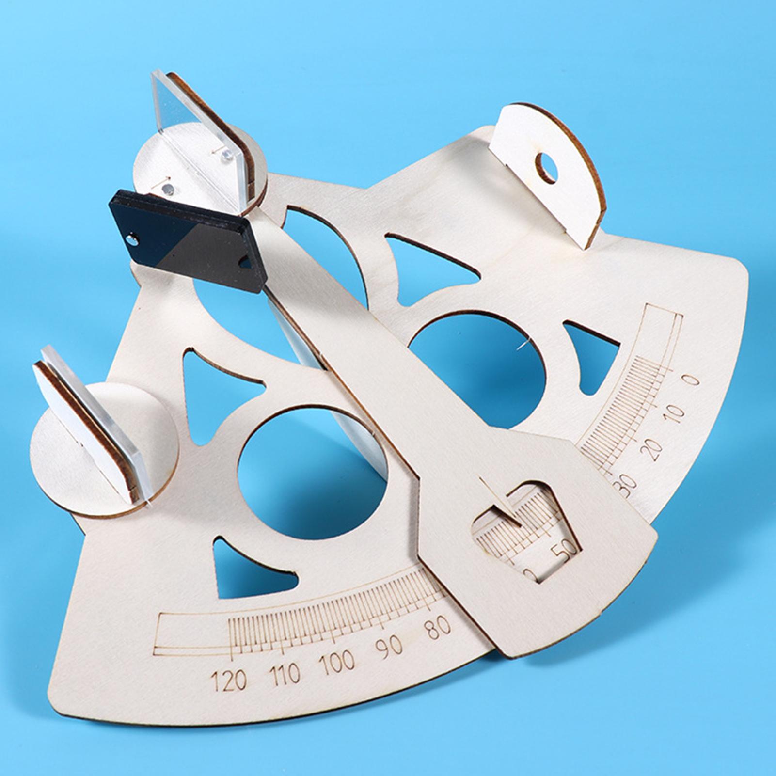 Science Max - Hölzernes DIY Seemanns-Sextant-Modell Navigationswerkzeug Wissenschafts-Set Lernspielzeug