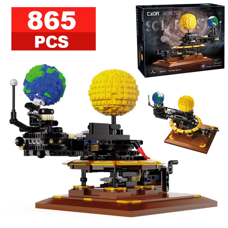 Solar System Orrery - 865 Stücke MOC Stadt Sonnensystem Erde