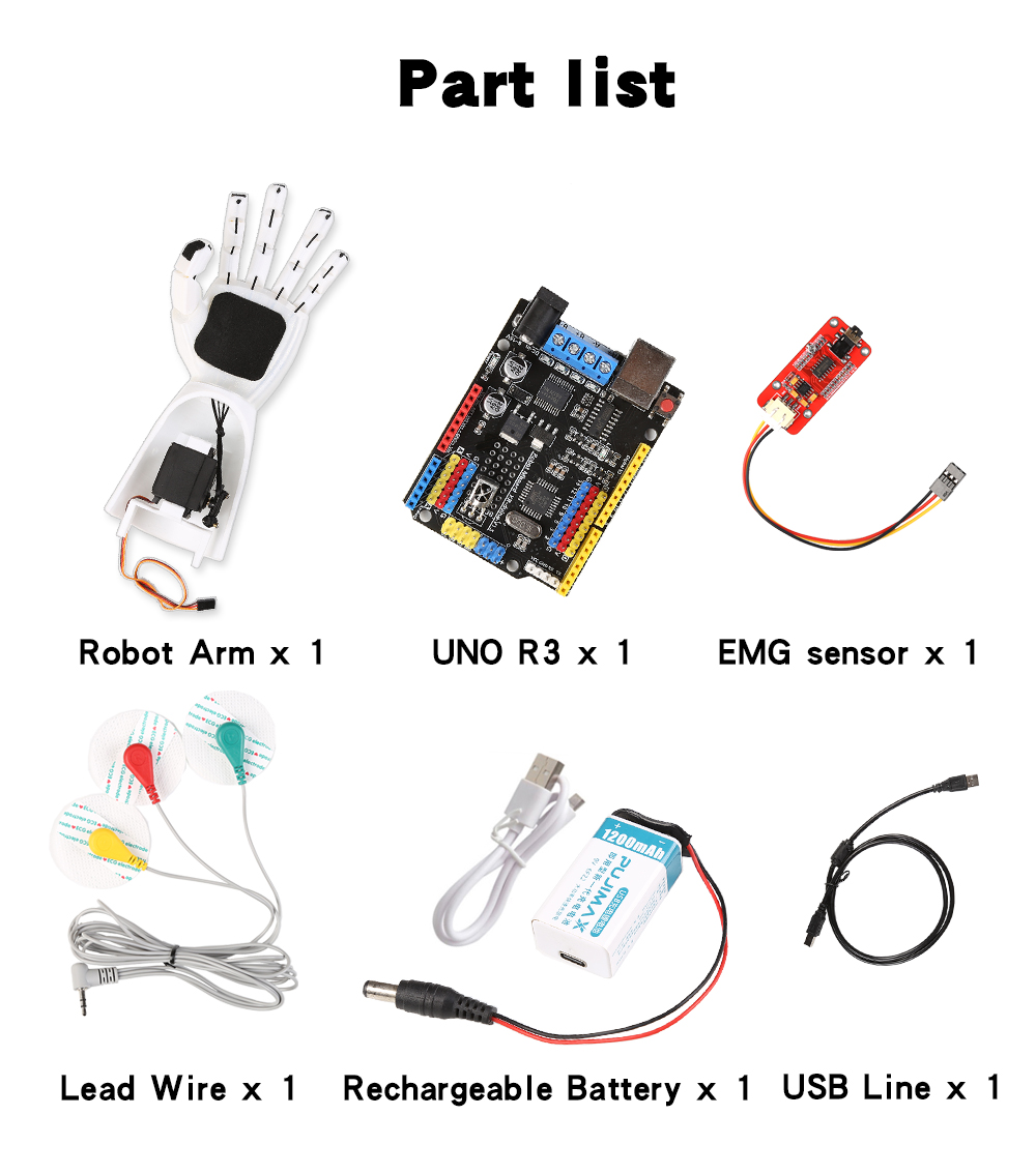 EMG-Sensor Roboterarm Elektris – Science Robotics Bewertung und Preis