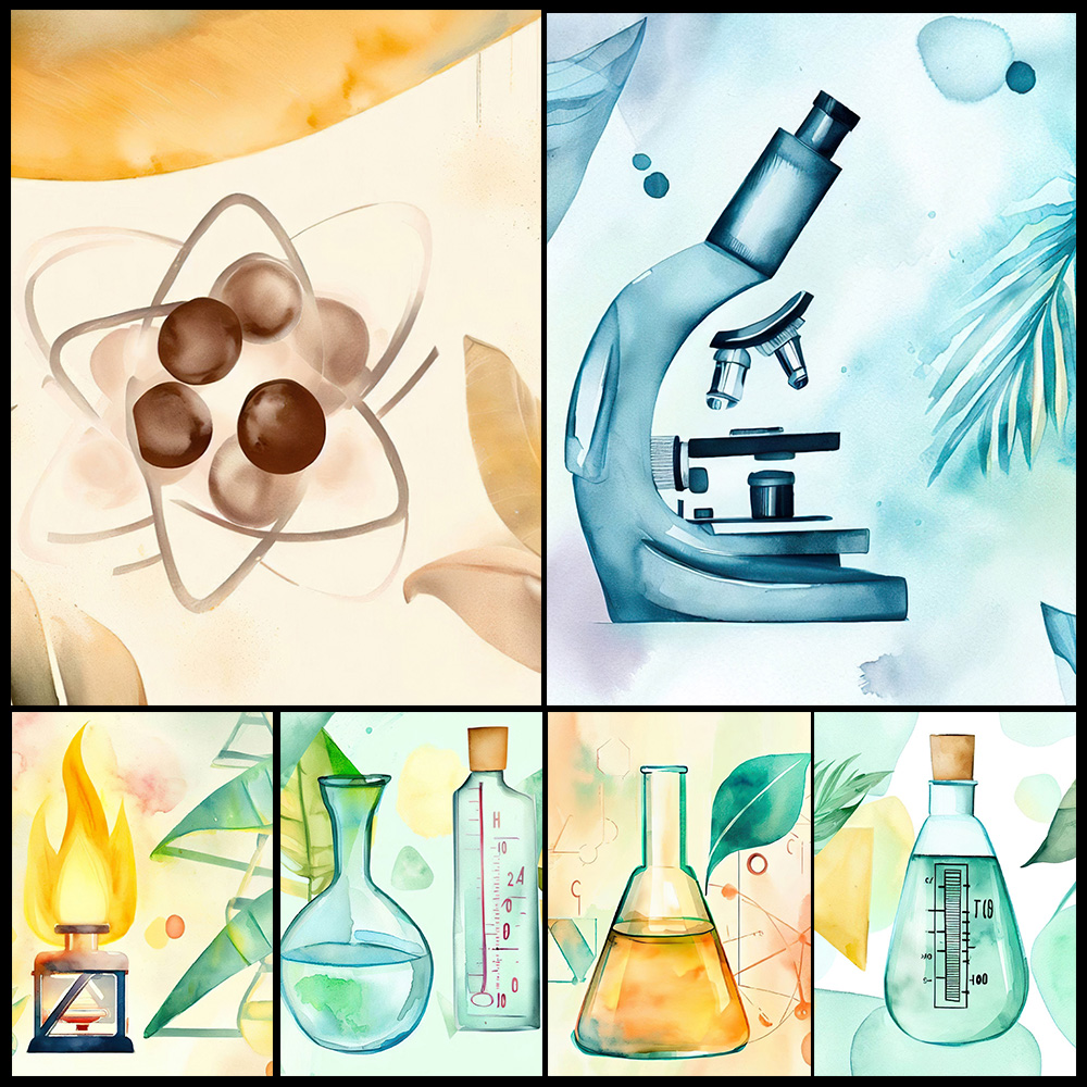 Cartoon Chemie Wissenschaft Be – Science Nursery Bewertung und Preis