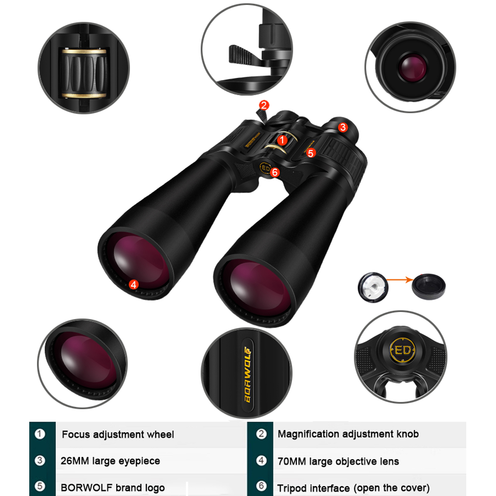 BORWOLF 25-75X70 ED Hohe Vergr – National Geographic Telescope 70Mm Bewertung und Preis