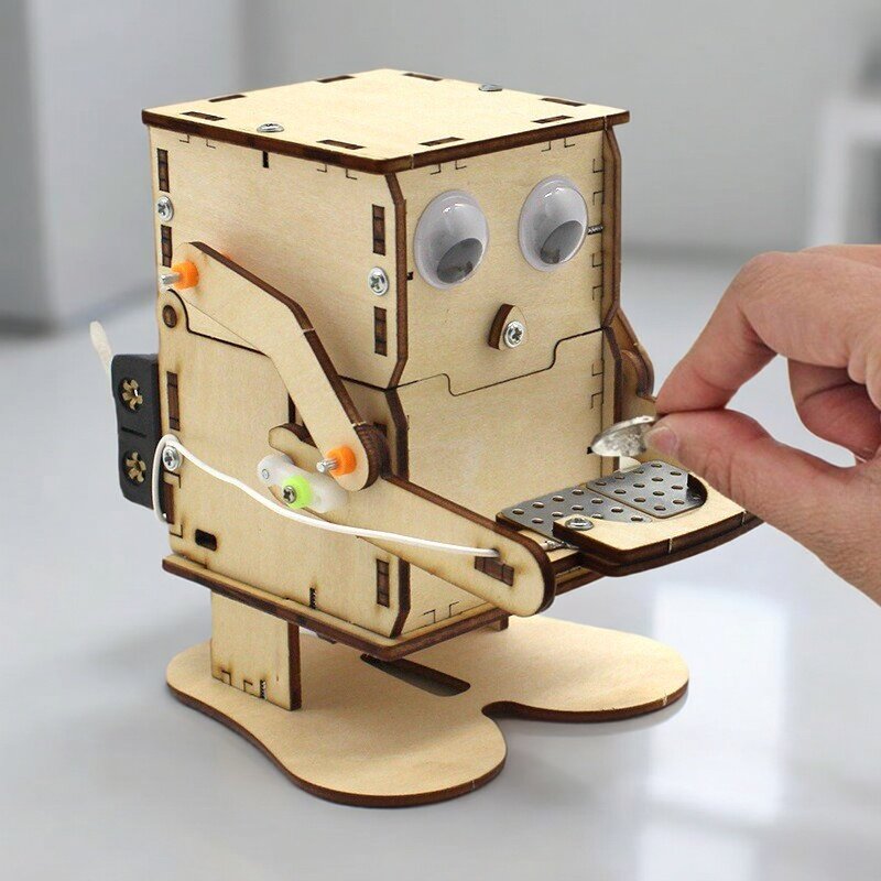 Hölzernes DIY-Roboter-Modell z – Science Project Kit Bewertung und Preis