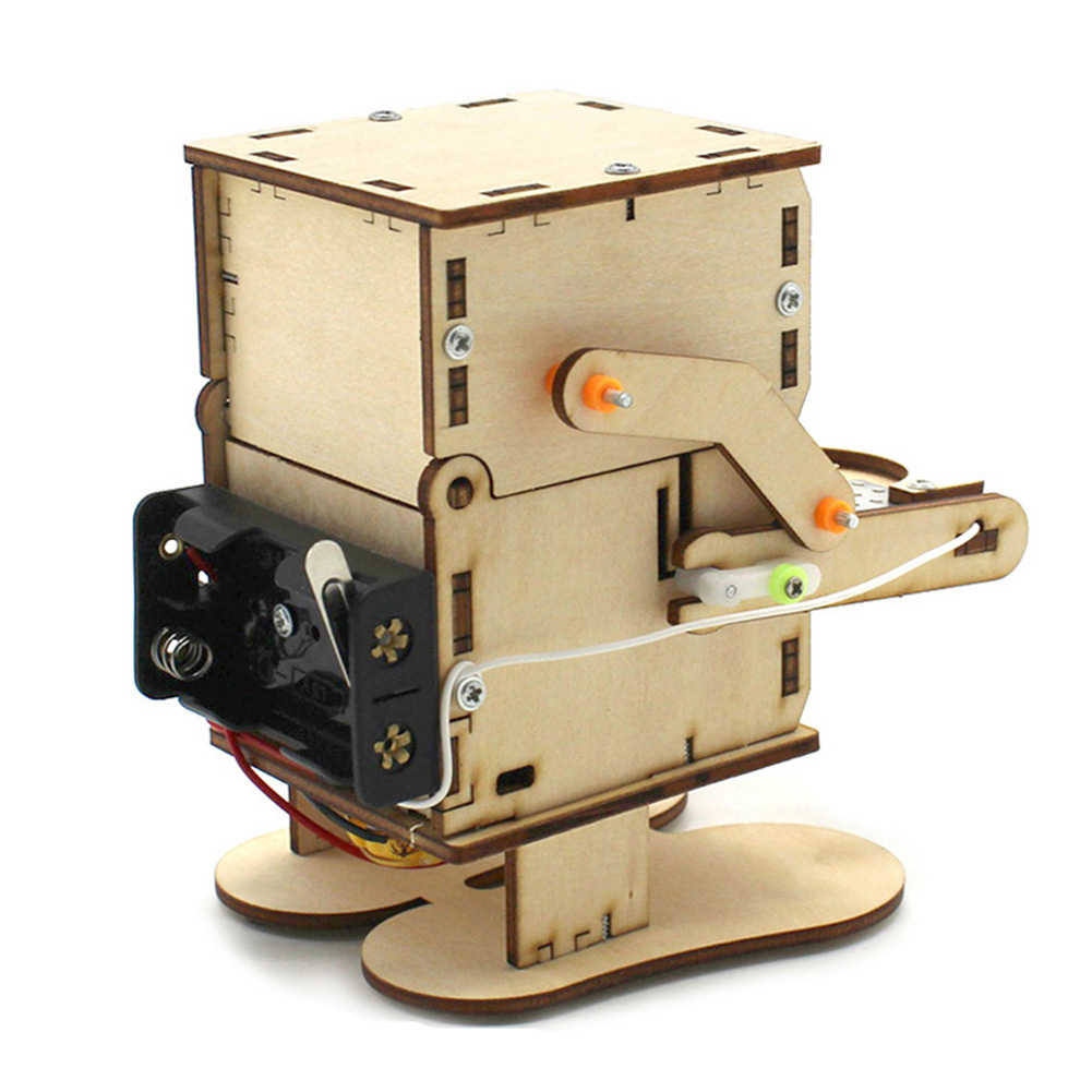 Hölzernes DIY-Roboter-Modell z – Science Project Kit Bewertung und Preis
