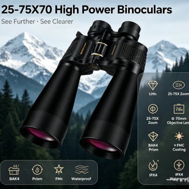 BORWOLF 25-75X70 Fernglas mit  – National Geographic Telescope 70Mm Bewertung und Preis