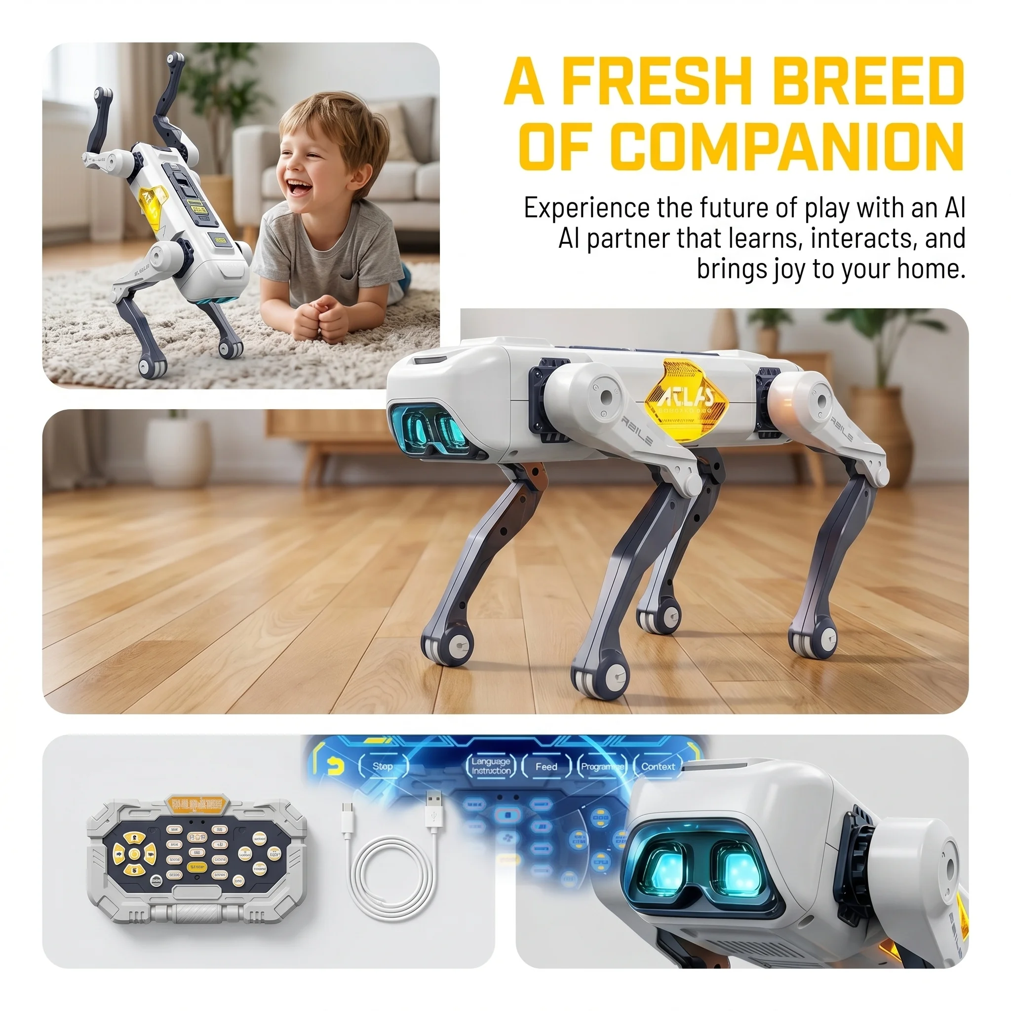 KI-Smart-Roboterhund, Sprach-  – Science Robotics Bewertung und Preis